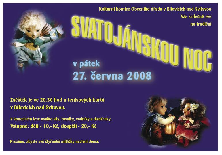 plakát na Svatojánskou noc 2008